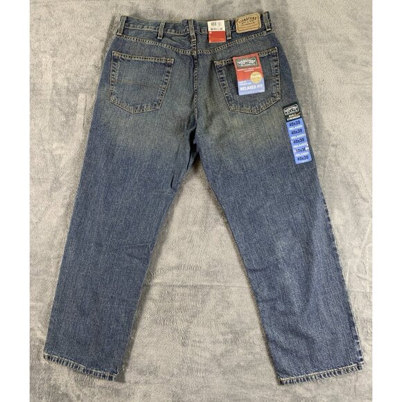 Levi's Strauss & Co. Signature Men's Relaxed Fit Jeans Medium Wash 40Wx 30L - Picture 2 of 13